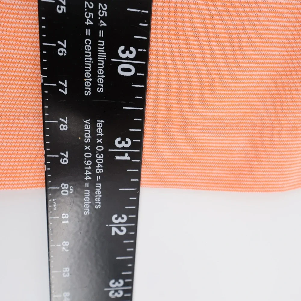 Polo Ralph Lauren Men's Orange Striped Short Sleeve Polo Shirt‎ Size Large